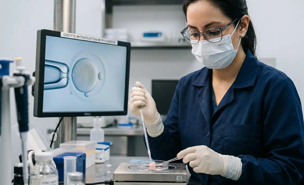 Oocyte vitrification and egg freezing in fertility laboratory