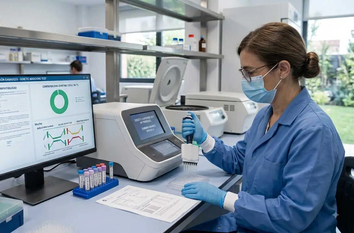 Genetic matching and compatibility testing for fertility treatment
